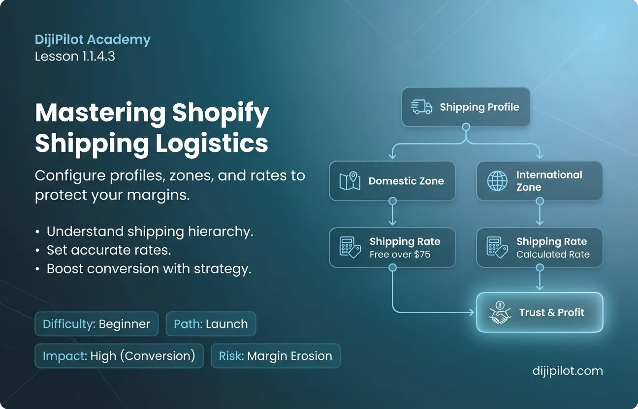 1.1.4.3 - How Shopify Shipping & Delivery Profiles Work (Difficulty: Beginner | Path: Launch)
