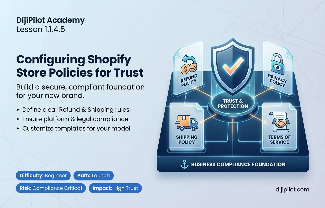 1.1.4.5 - A Quick Look at Shopify Store Policies (Difficulty: Beginner | Path: Launch)