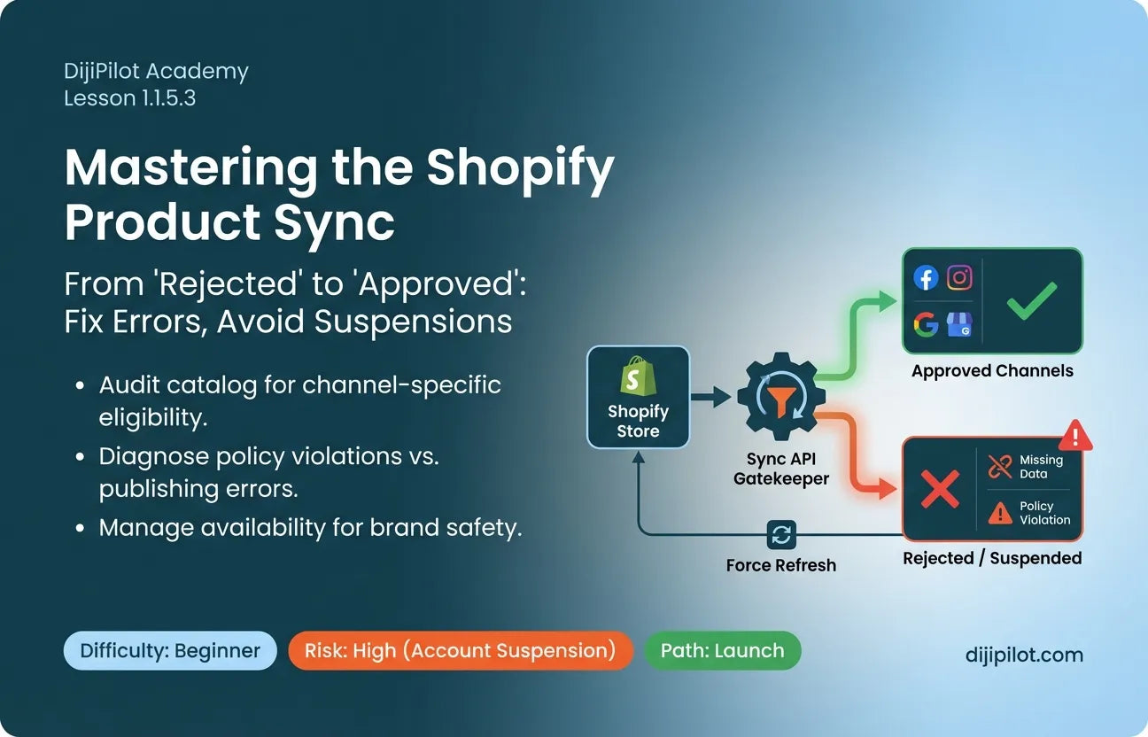 1.1.5.3 - Understanding Shopify Product Eligibility & Sync Rules (Difficulty: Beginner | Path: Launch)