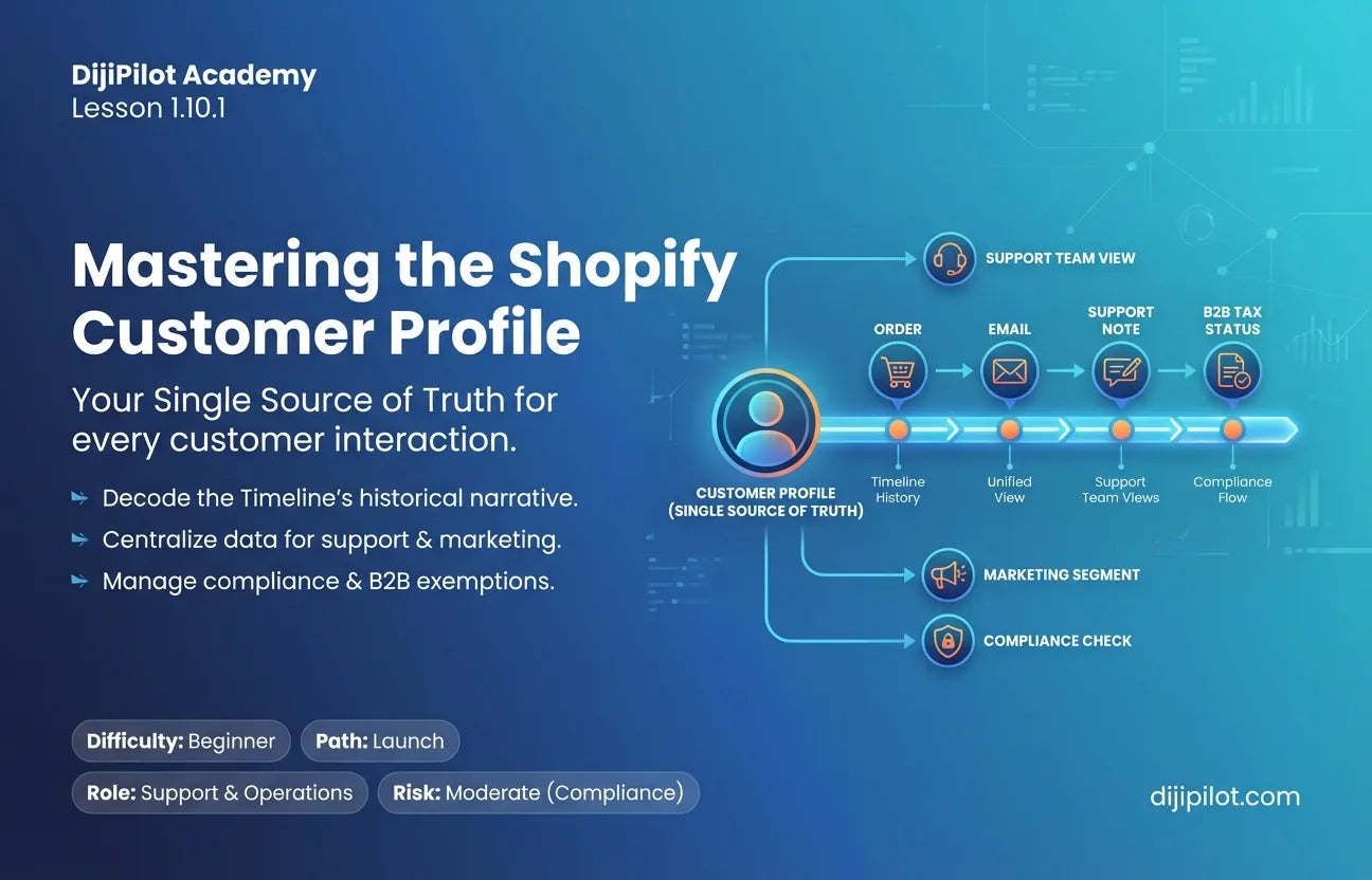 1.10.1 - Understanding Customer Shopify Profiles & The Timeline (Difficulty: Beginner | Path: Launch)