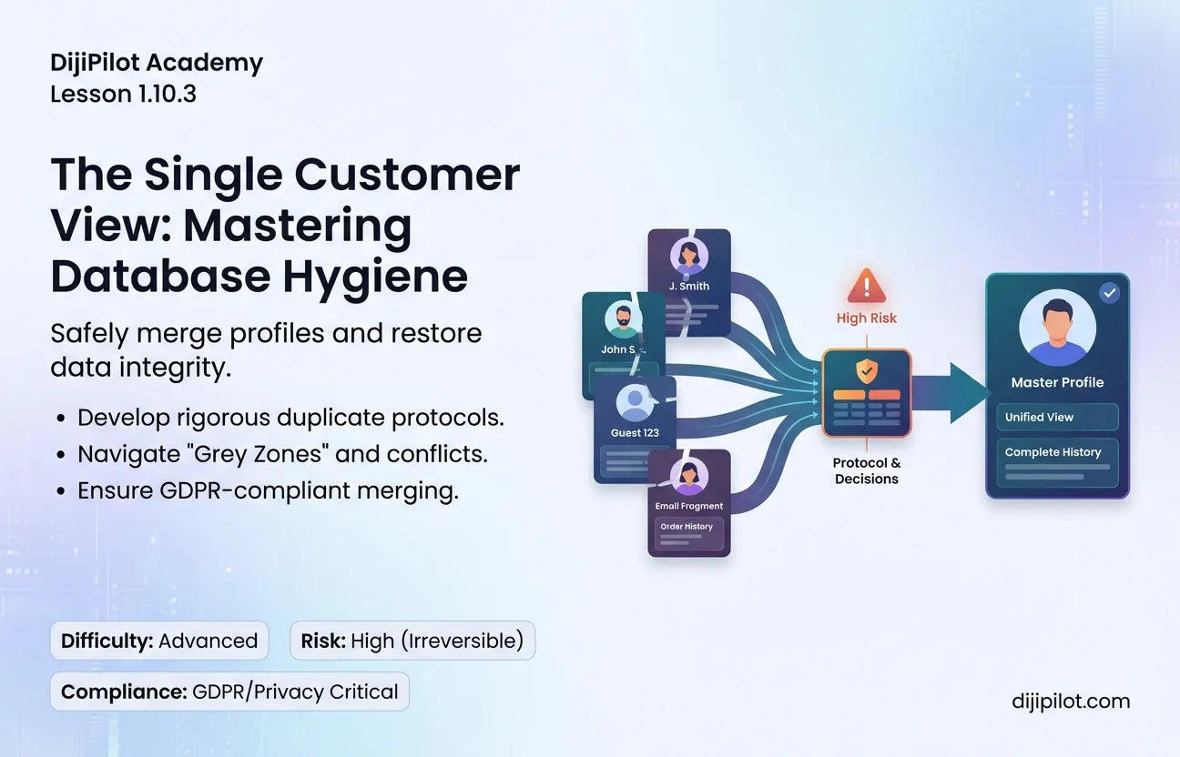 1.10.3 - Shopify Database Hygiene: Merging & Cleaning Customer Records (Difficulty: Advanced | Path: Launch)