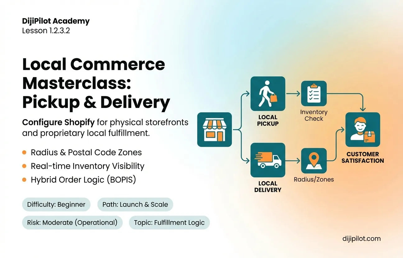 1.2.3.2 - Offering Local Pickup & Delivery Options in Shopify (Difficulty: Beginner | Path: Launch)