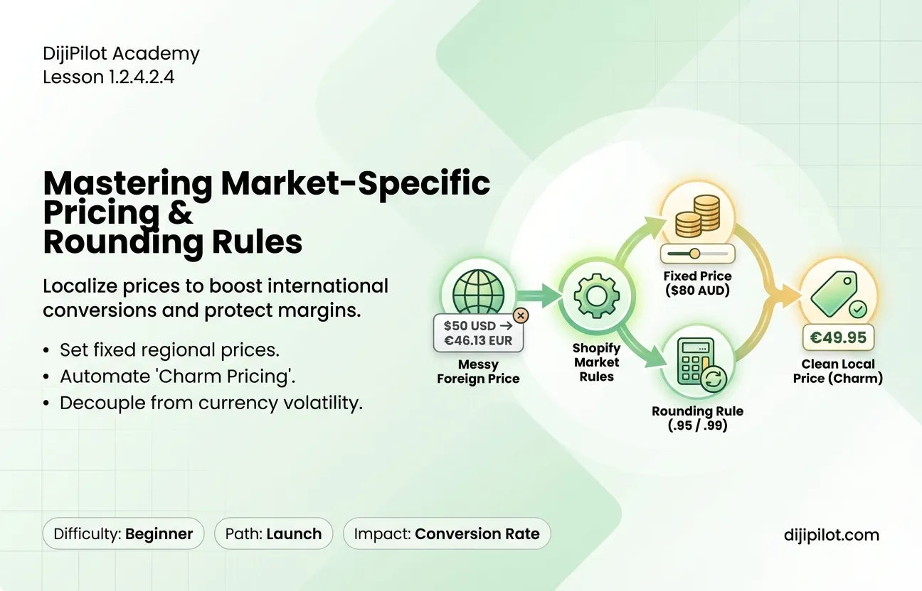 1.2.4.2.4 - How to Use Shopify Market-Specific Pricing & Rounding Rules (Difficulty: Beginner | Path: Launch)