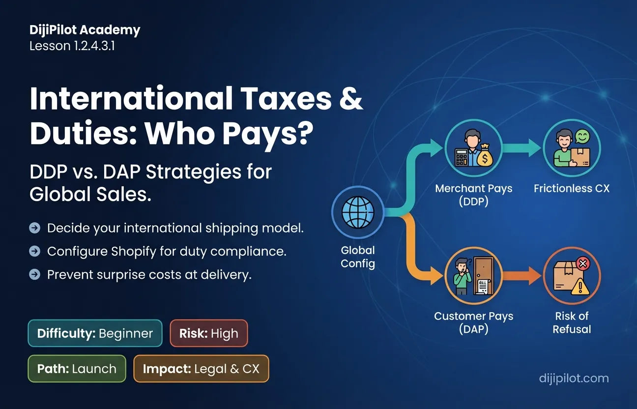 1.2.4.3.1 - Understanding Who is Responsible for Collecting Taxes & Duties on Shopify (Difficulty: Beginner | Path: Launch)