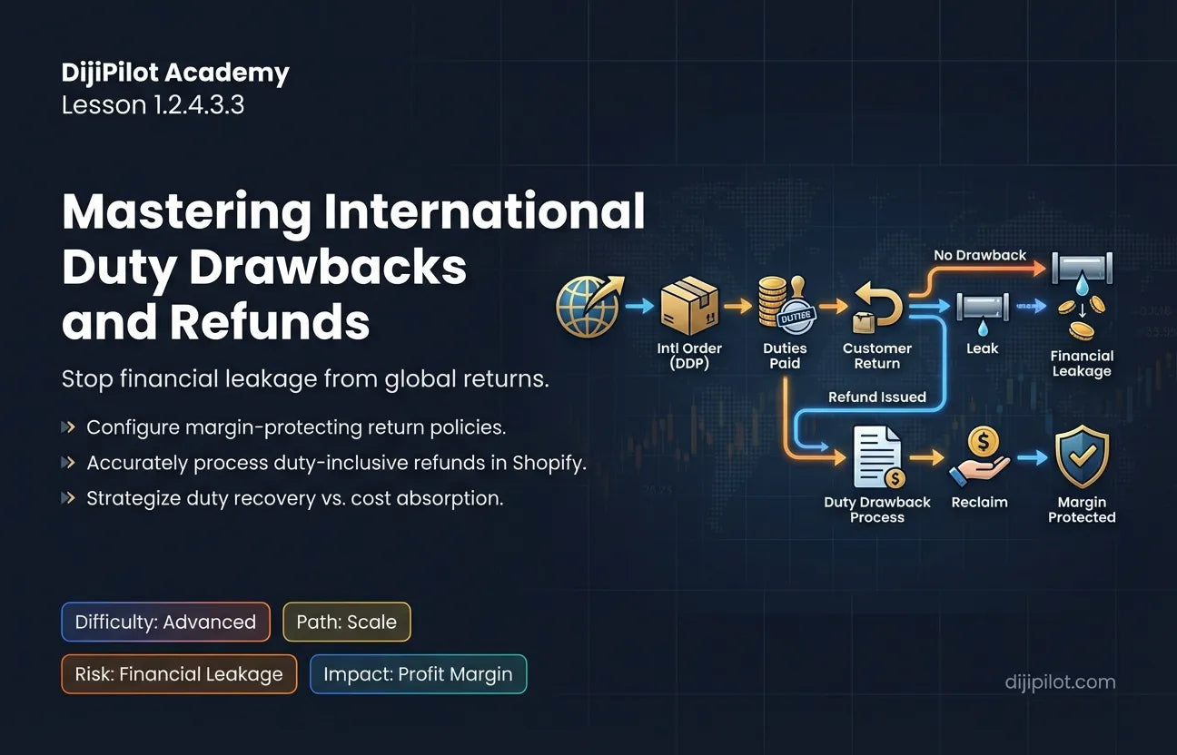 1.2.4.3.3 - How do Returns Affect Duties in Shopify? (Difficulty: Advanced | Path: Scale)