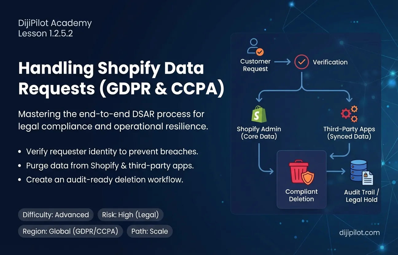 1.2.5.2 - How to Handle Customer Data Requests in Shopify (GDPR & CCPA) (Difficulty: Advanced | Path: Scale)