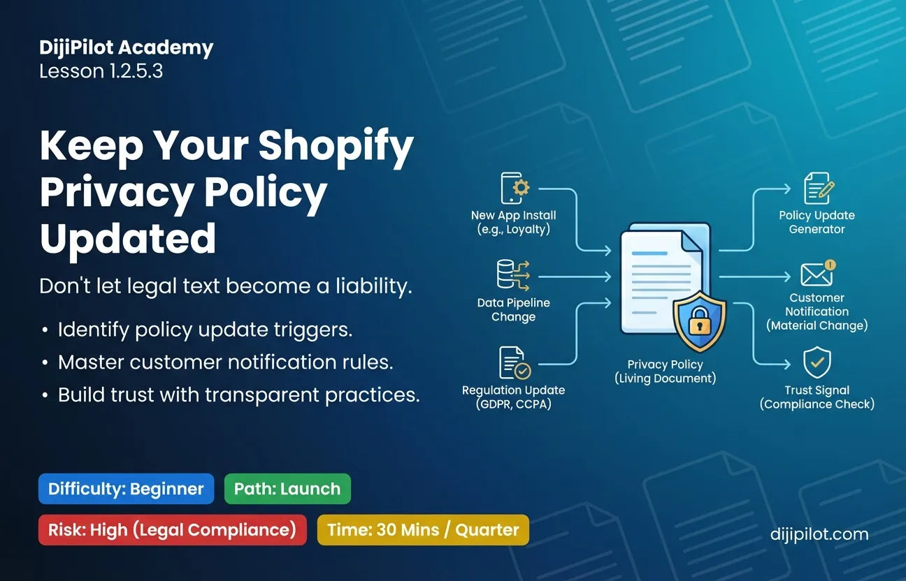 1.2.5.3 - How to Keep Your Shopify Privacy Policy Updated (Difficulty: Beginner | Path: Launch)