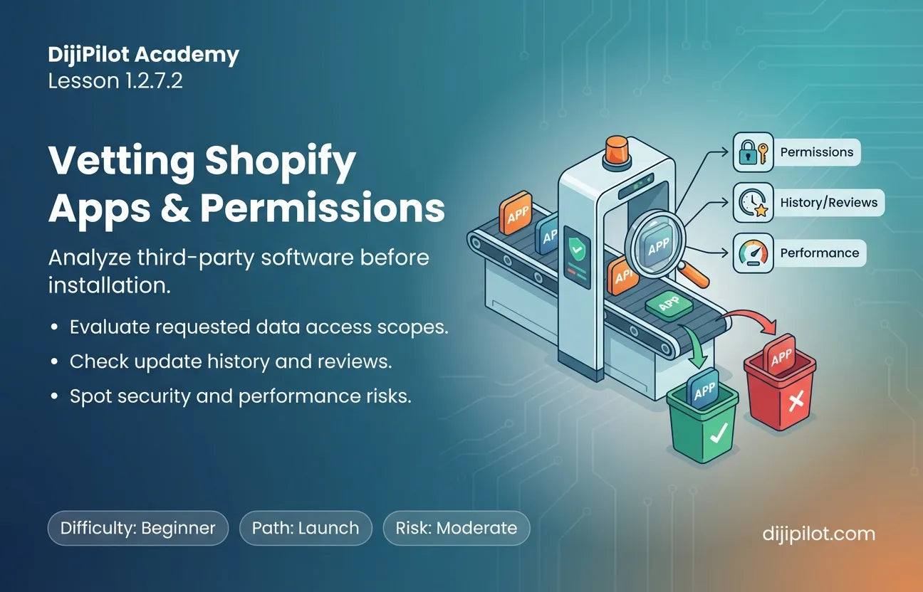 1.2.7.2 - How to Vet Shopify Apps & Understand Permissions (Difficulty: Beginner | Path: Launch)