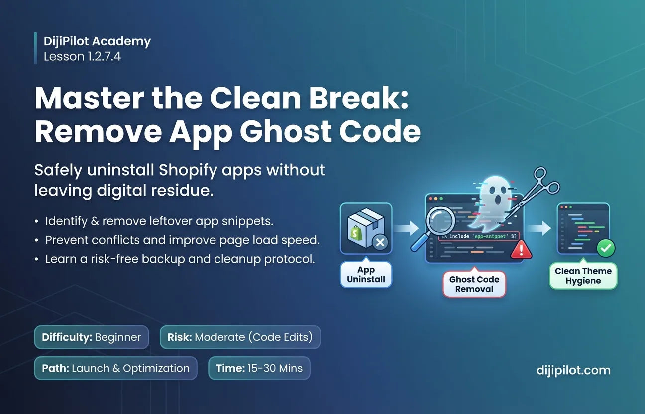 1.2.7.4 - How to Cleanly Uninstall Shopify Apps (Difficulty: Beginner | Path: Launch)