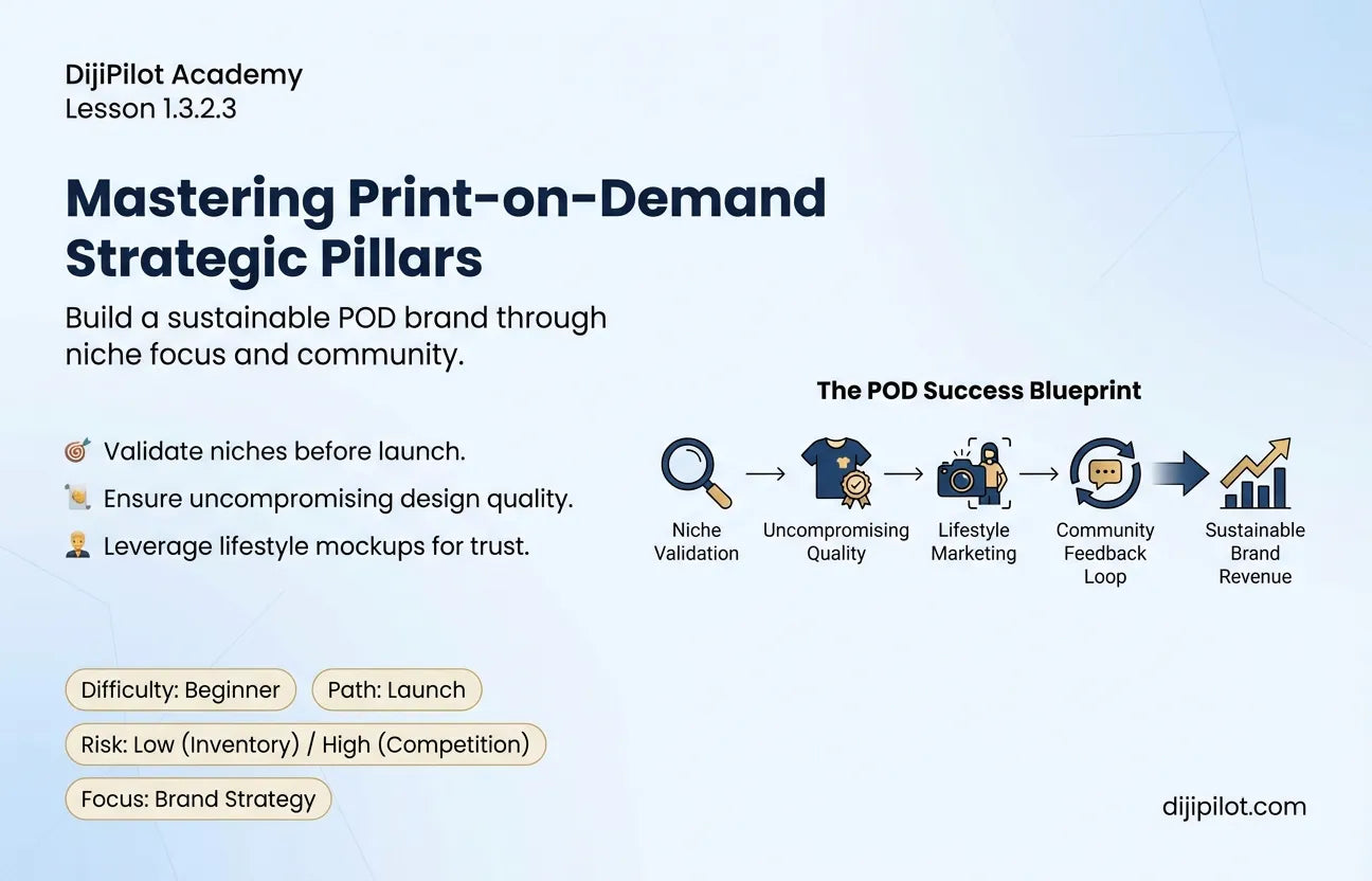 1.3.2.3 - What are the Keys to Success with Print-on-Demand on Shopify? (Difficulty: Beginner | Path: Launch)