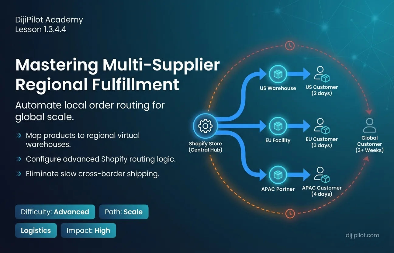 1.3.4.4 - How to Use Different Suppliers for Different Regions in Shopify (Difficulty: Advanced | Path: Scale)