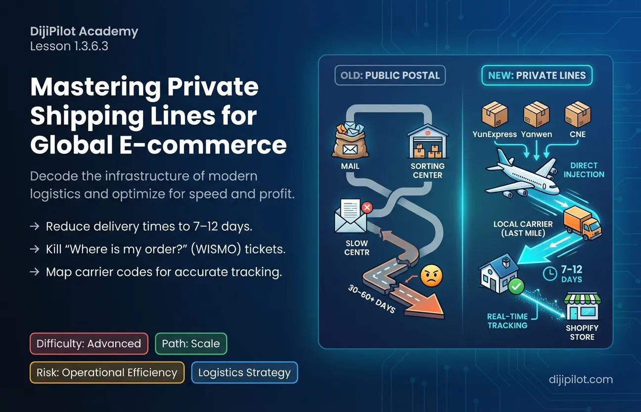 1.3.6.3 - Understanding Shipping Lines for Shopify Fulfillment (YunExpress, Yanwen, etc.) (Difficulty: Advanced | Path: Scale)