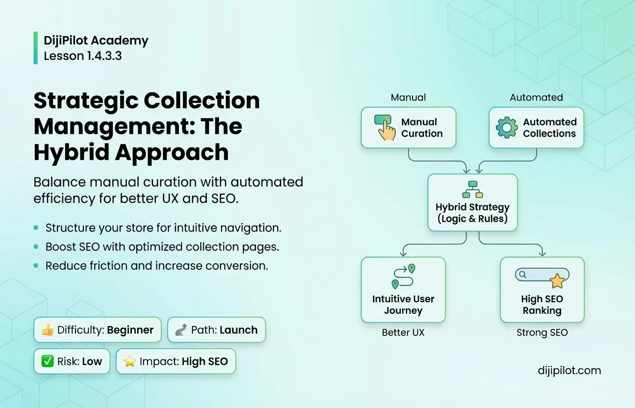 1.4.3.3 - Best Practices and Proven Strategies for Using Shopify Collections (Difficulty: Beginner | Path: Launch)