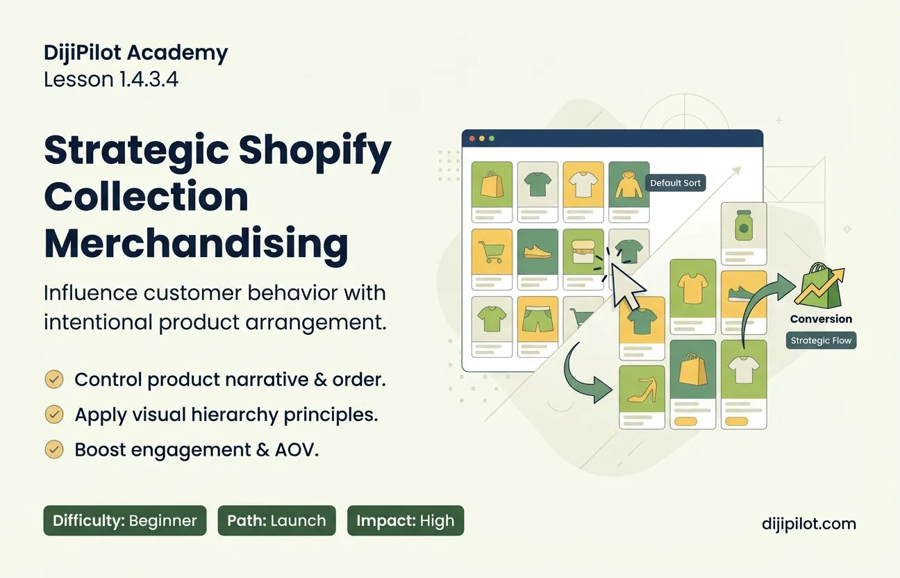 1.4.3.4 - How to Merchandise Your Shopify Collections (Difficulty: Beginner | Path: Launch)