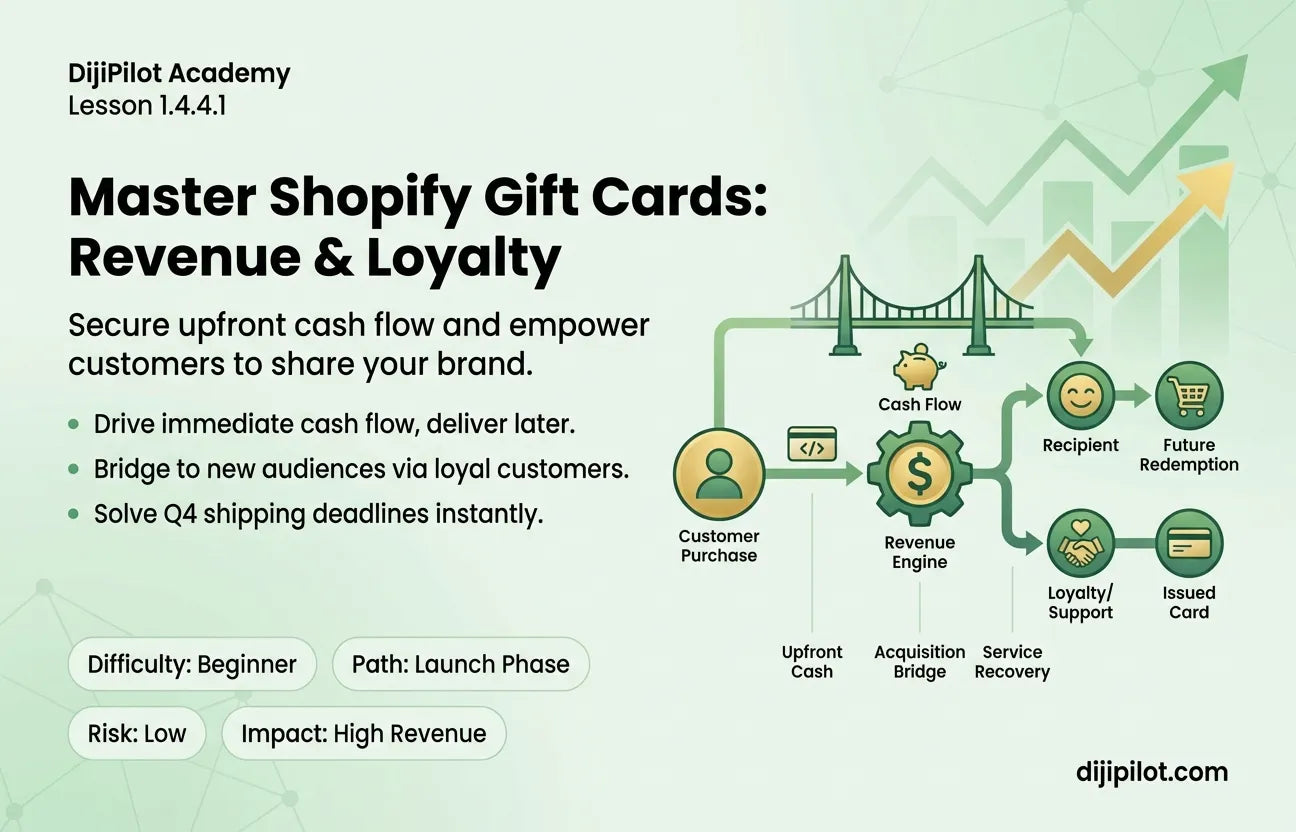 1.4.4.1 - How to Create Gift Cards in Shopify (Difficulty: Beginner | Path: Launch)