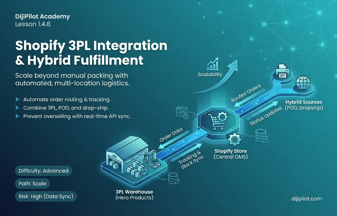 1.4.8 - Shopify 3PL Integration Basics & Hybrid Stock (Difficulty: Advanced | Path: Scale)