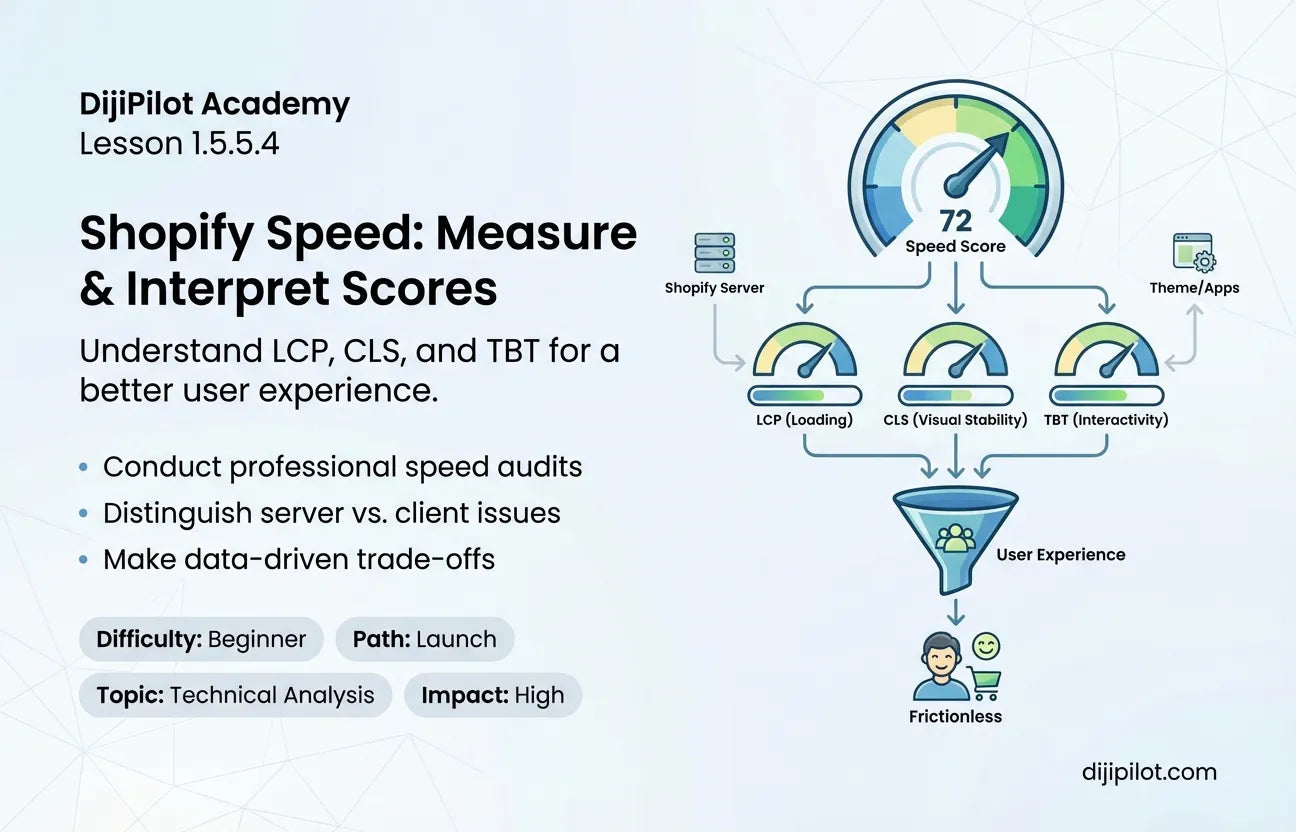 1.5.5.4 - How to Measure Shopify Speed & Interpret Scores (Difficulty: Beginner | Path: Launch)