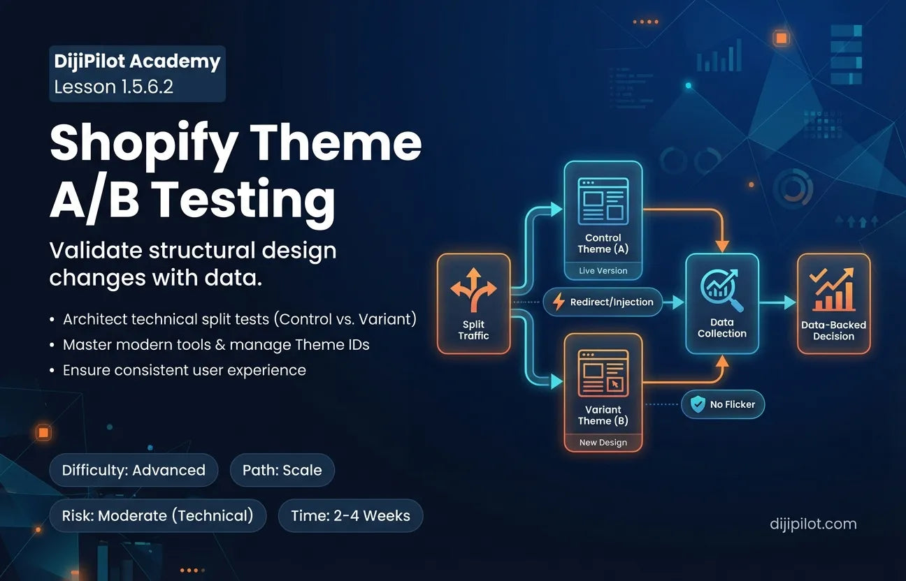 1.5.6.2 - How to A/B Test Changes to Your Shopify Theme (Difficulty: Advanced | Path: Scale)