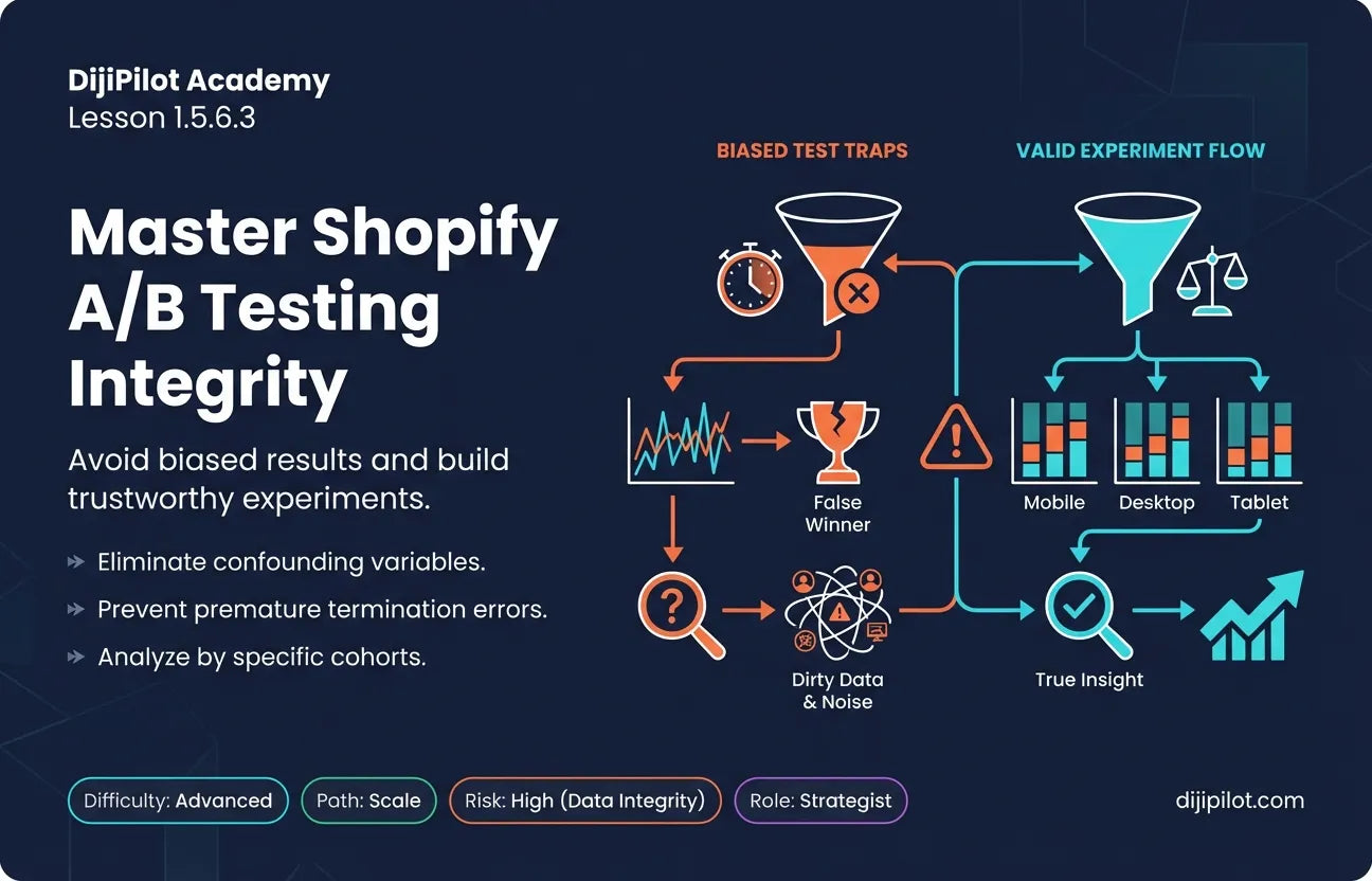 1.5.6.3 - How to Avoid Biased Tests & Common Traps in Shopify A/B Testing (Difficulty: Advanced | Path: Scale)