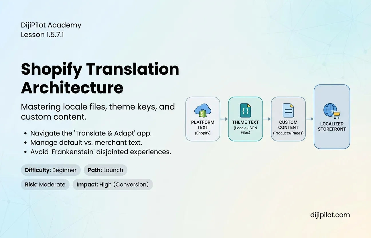 1.5.7.1 - How to Translate Your Shopify Content & Media (Difficulty: Beginner | Path: Launch)