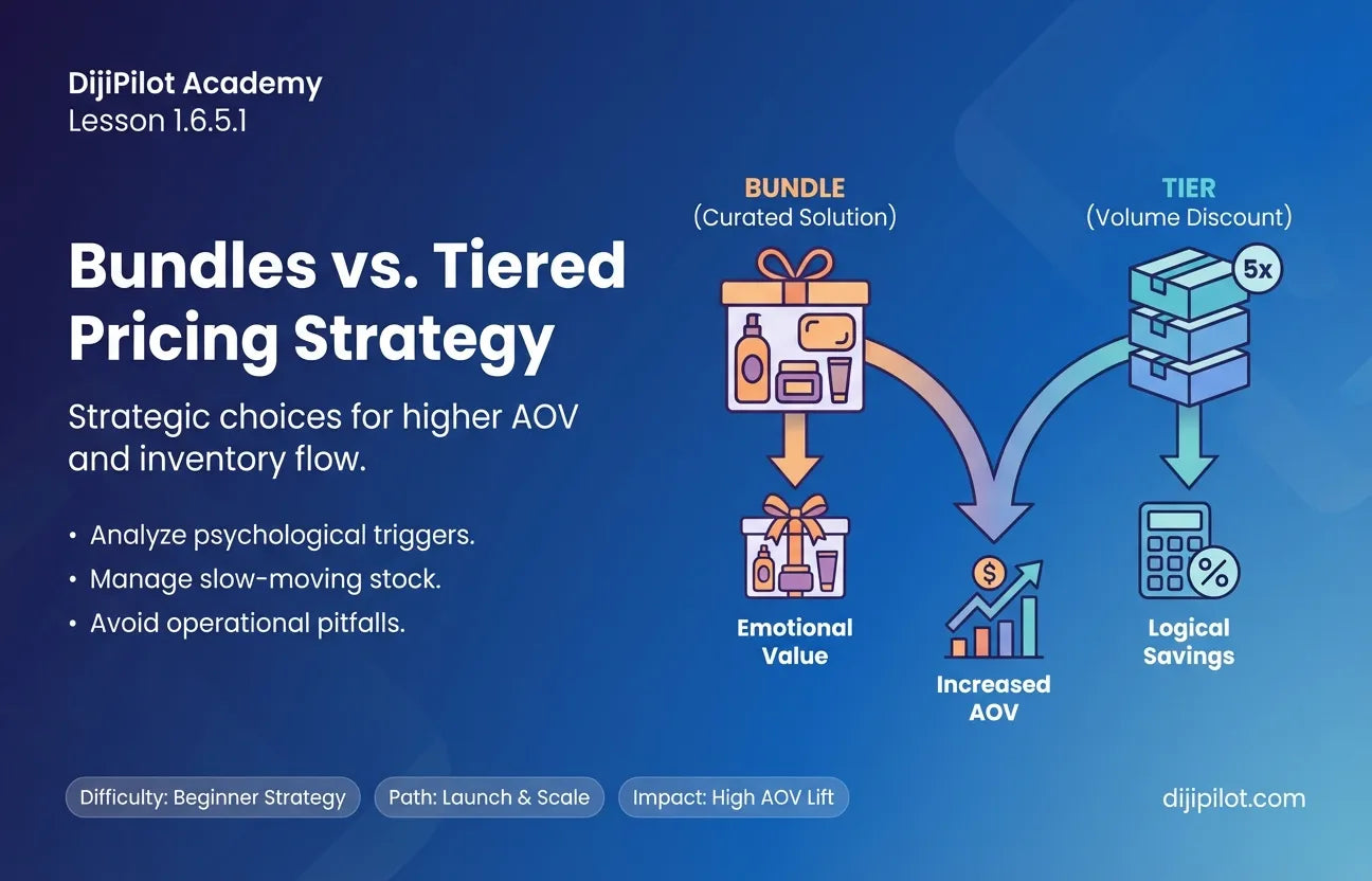 1.6.5.1 - When should I use Bundles & Tiers on Shopify? (Difficulty: Beginner | Path: Launch)