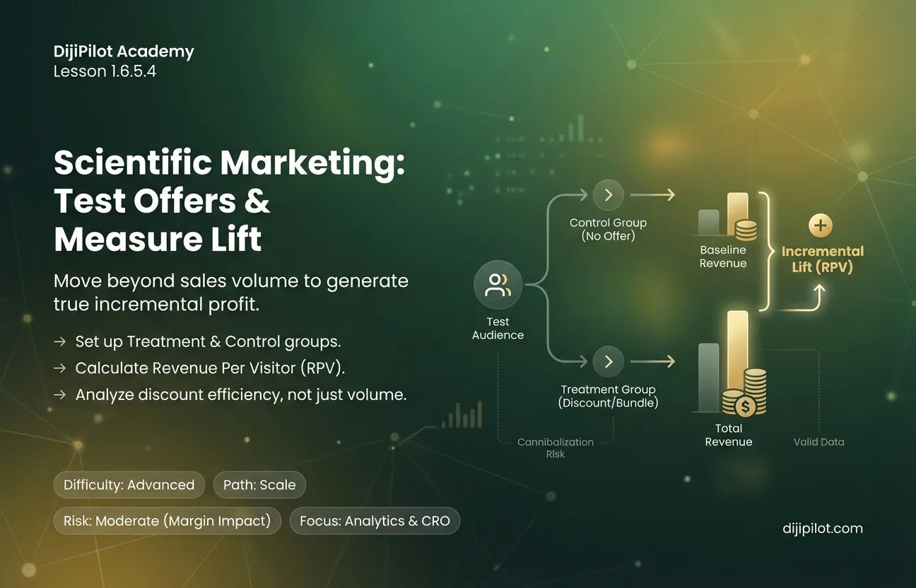 1.6.5.4 - How to Test Offers & Measure Lift in Shopify (Difficulty: Advanced | Path: Scale)