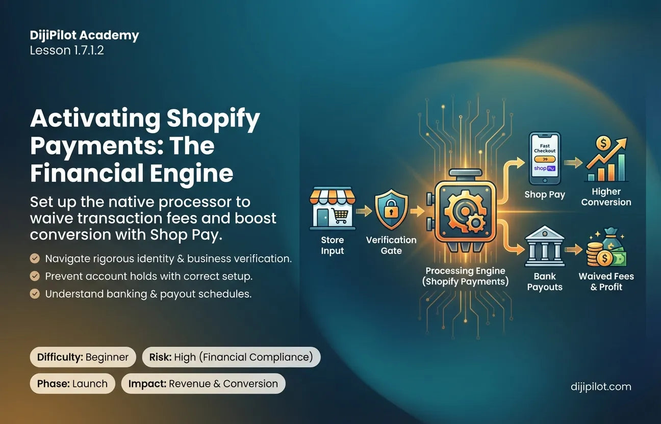 1.7.1.2 - Activating Shopify Payments (Difficulty: Beginner | Path: Launch)