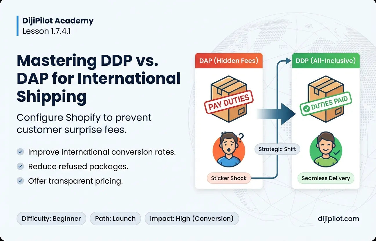 1.7.4.1 - How to Display Estimated vs. Prepaid Duties in Shopify Checkout (Difficulty: Beginner | Path: Launch)