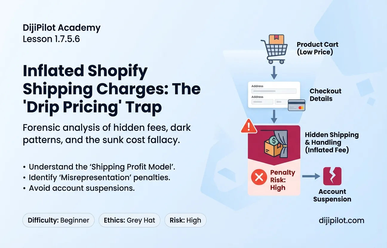 1.7.5.6 - Inflating Shopify shipping charges above actual cost? (Difficulty: Beginner | Ethics: Grey Hat | Path: Launch)