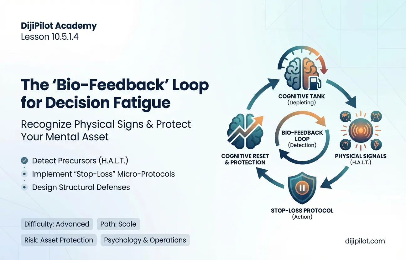 10.5.1.4 - The "Bio-Feedback" Loop: Recognizing Physical Signs of Decision Fatigue (Difficulty: Advanced | Path: Scale)