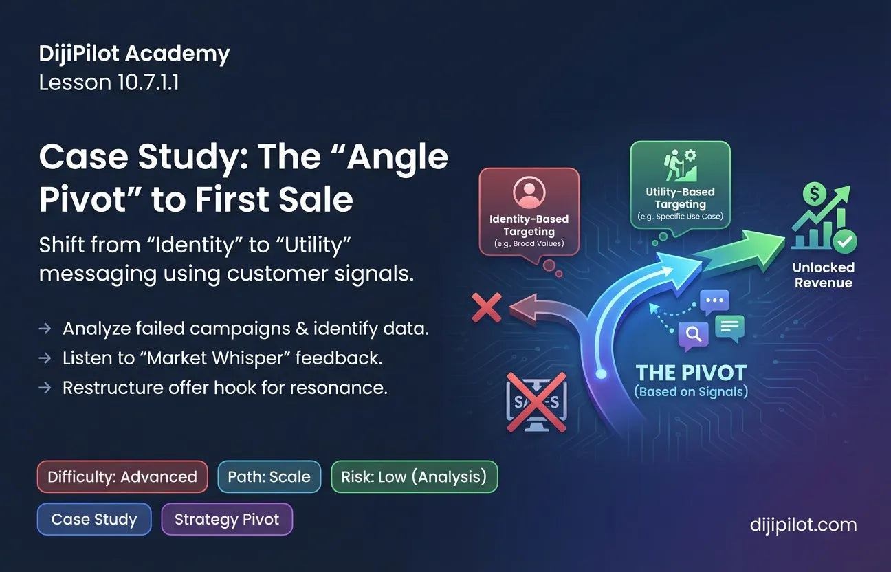 10.7.1.1 - Case: “First Sale After Multiple Iterations”-What Changed? (Difficulty: Advanced | Path: Scale)