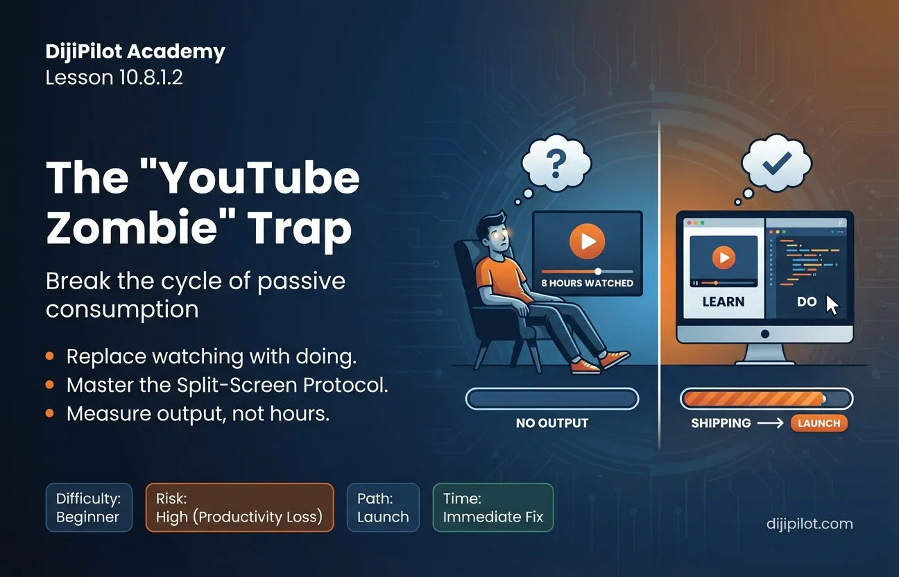 10.8.1.2 - The "YouTube Zombie": Watching "How To" videos for 8 hours without opening your laptop (Difficulty: Beginner | Path: Launch)