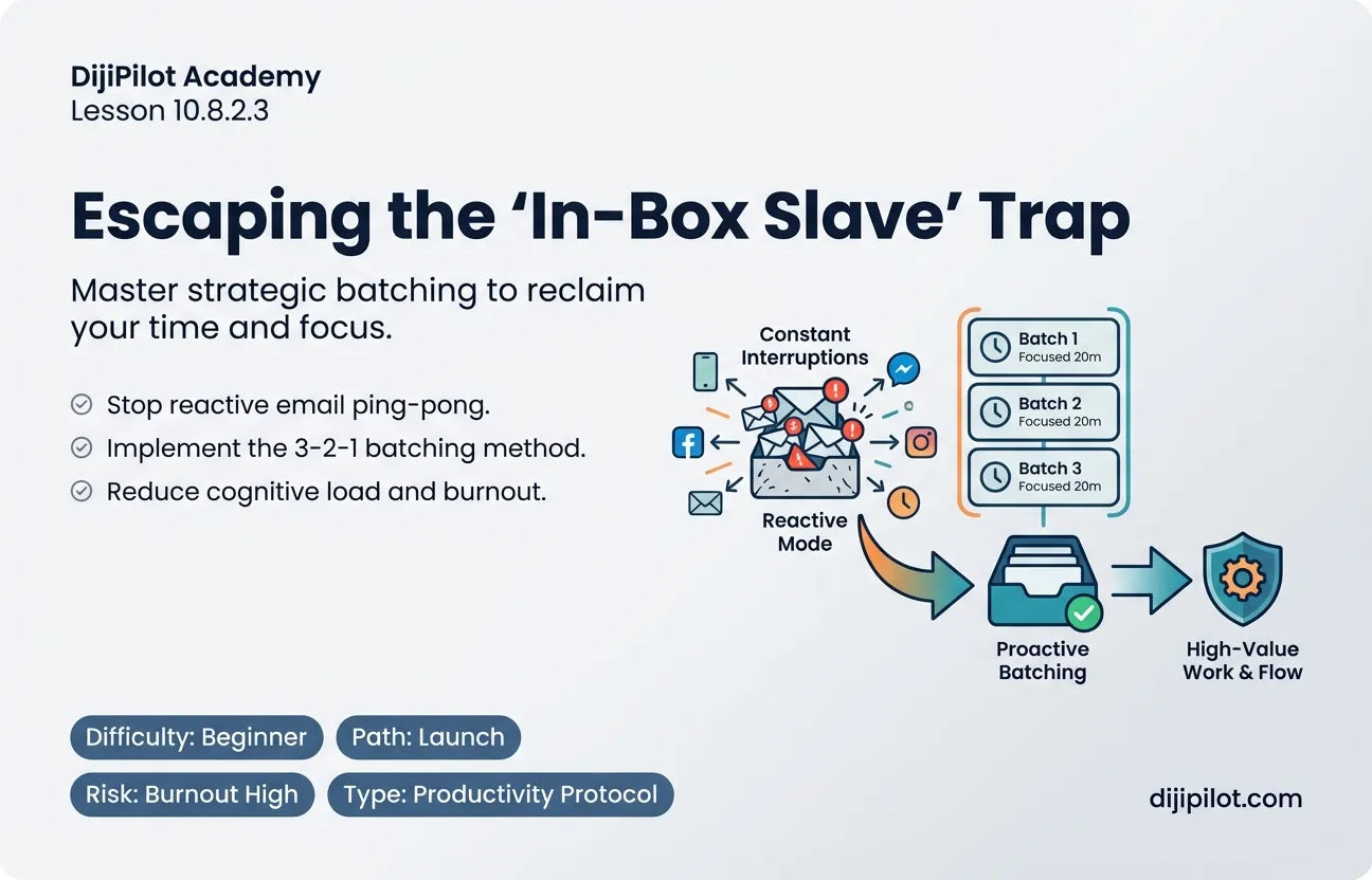 10.8.2.3 - The "In-Box Slave": Reacting to emails instantly rather than batching them (Difficulty: Beginner | Path: Launch)