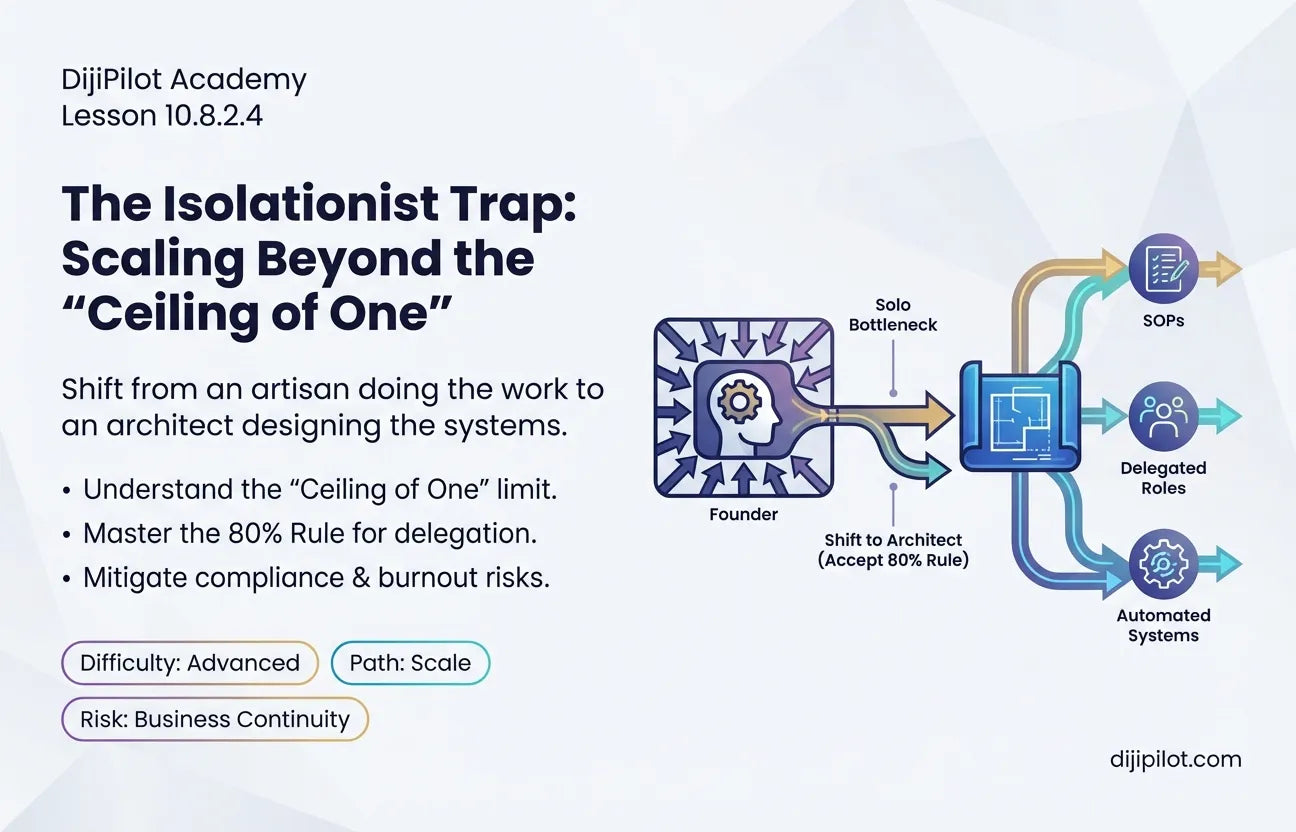10.8.2.4 - The "Isolationist": Refusing to hire help because "no one can do it like me" (Difficulty: Advanced | Path: Scale)