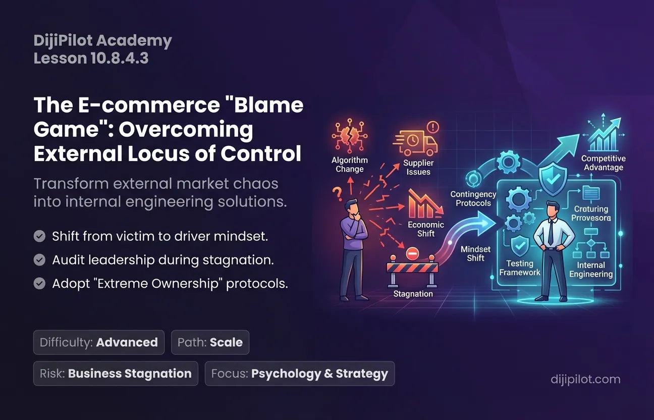 10.8.4.3 - "The Blame Game": Blaming Facebook algorithms or suppliers instead of taking ownership (Difficulty: Advanced | Path: Scale)