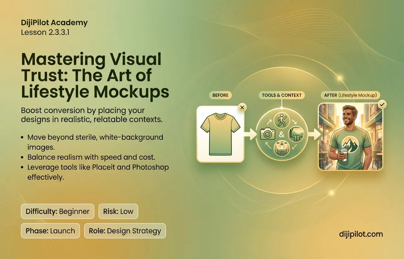 2.3.3.1 - How to Create High-Quality Lifestyle Mockups for POD (Difficulty: Beginner | Path: Launch)