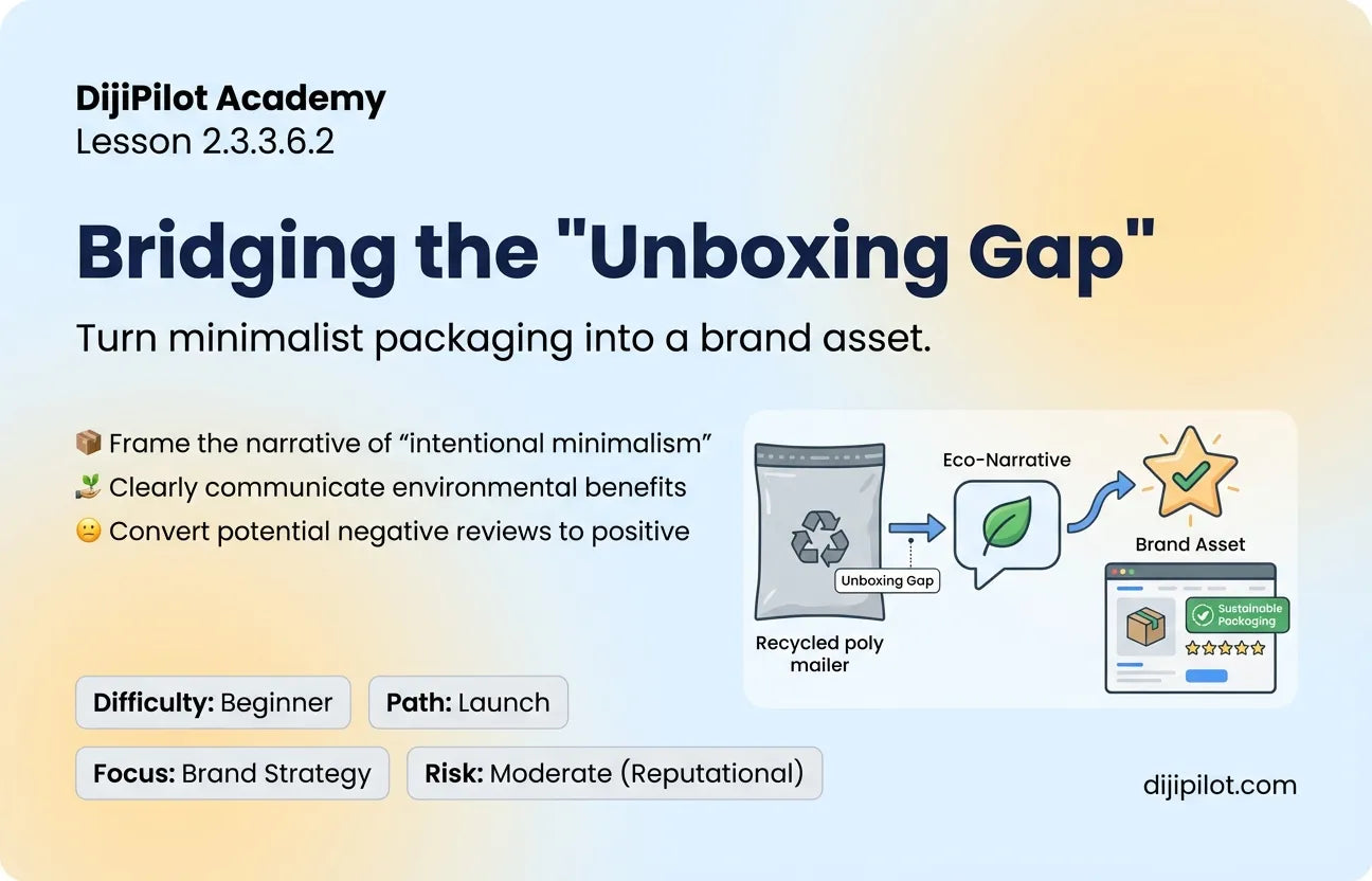 2.3.3.6.2 - How to Explain Minimalist POD Packaging to Customers (Difficulty: Beginner | Path: Launch)