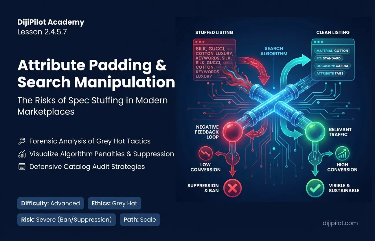 2.4.5.7 - Padding Product Specs to Manipulate Marketplace Search Algorithms? (Difficulty: Advanced | Ethics: Grey Hat | Path: Scale)