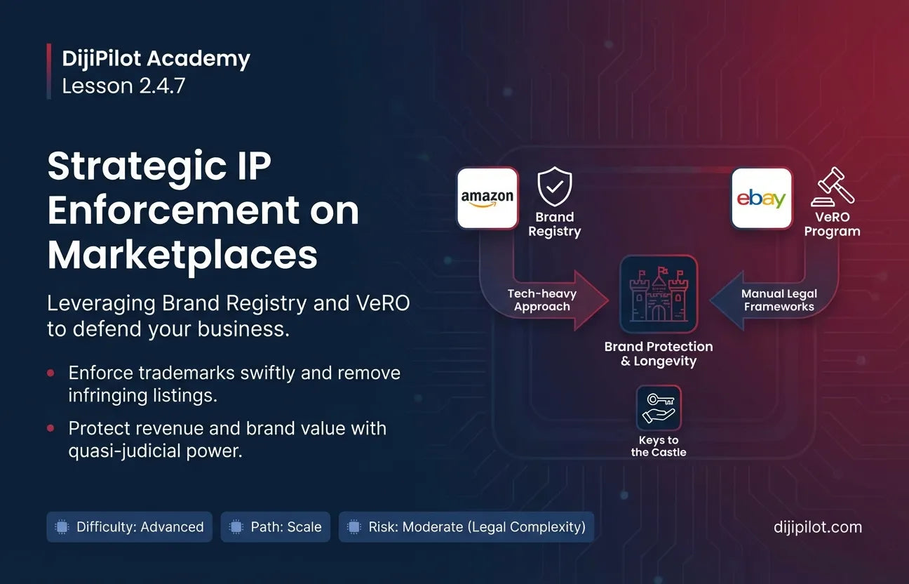 2.4.7 - Using Marketplace IP Tools: Brand Registry (Amazon) & VeRO (eBay) (Difficulty: Advanced | Path: Scale)