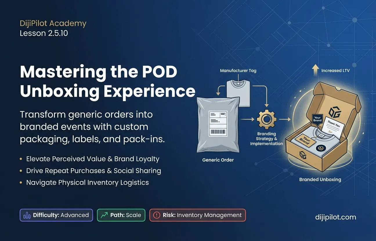 2.5.10 - Using Branded Packaging, Neck Labels & Pack‑Ins with POD (Difficulty: Advanced | Path: Scale)