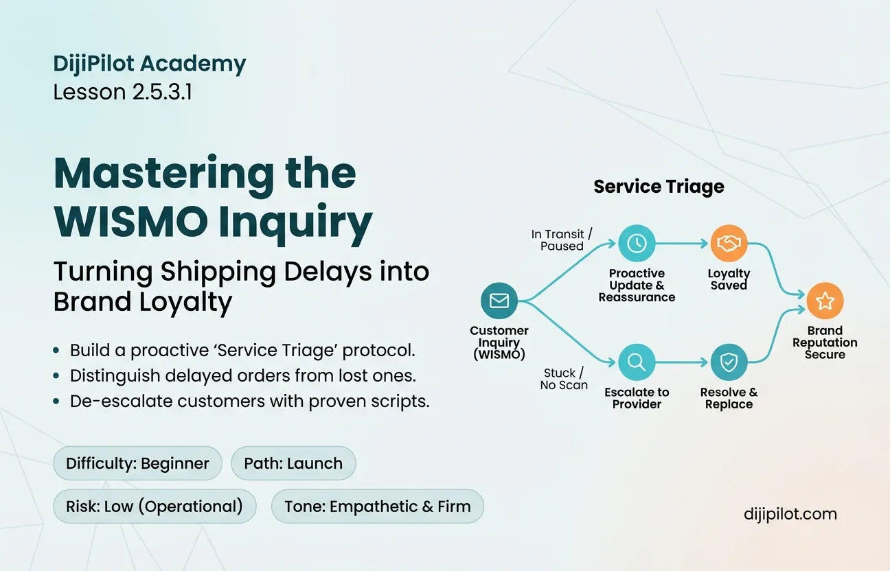 2.5.3.1 - What to do When a POD Order is Late or Lost in Transit (Difficulty: Beginner | Path: Launch)