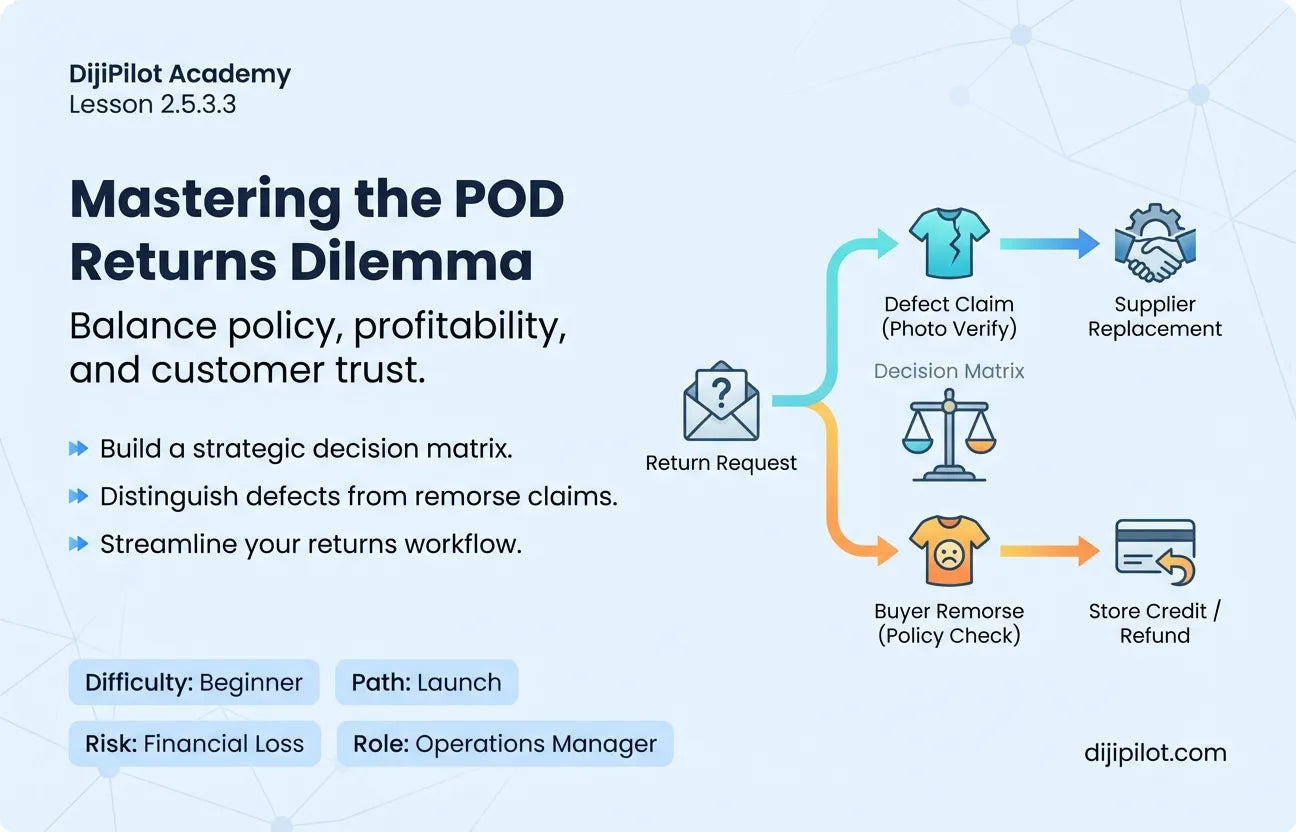 2.5.3.3 - What to do When a Customer Wants to Return a POD Item (Difficulty: Beginner | Path: Launch)