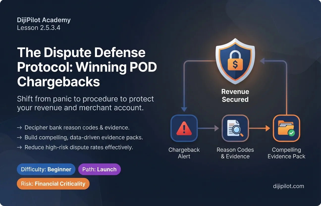 2.5.3.4 - What to do When a Customer Opens a Chargeback on a POD Order (Difficulty: Beginner | Path: Launch)