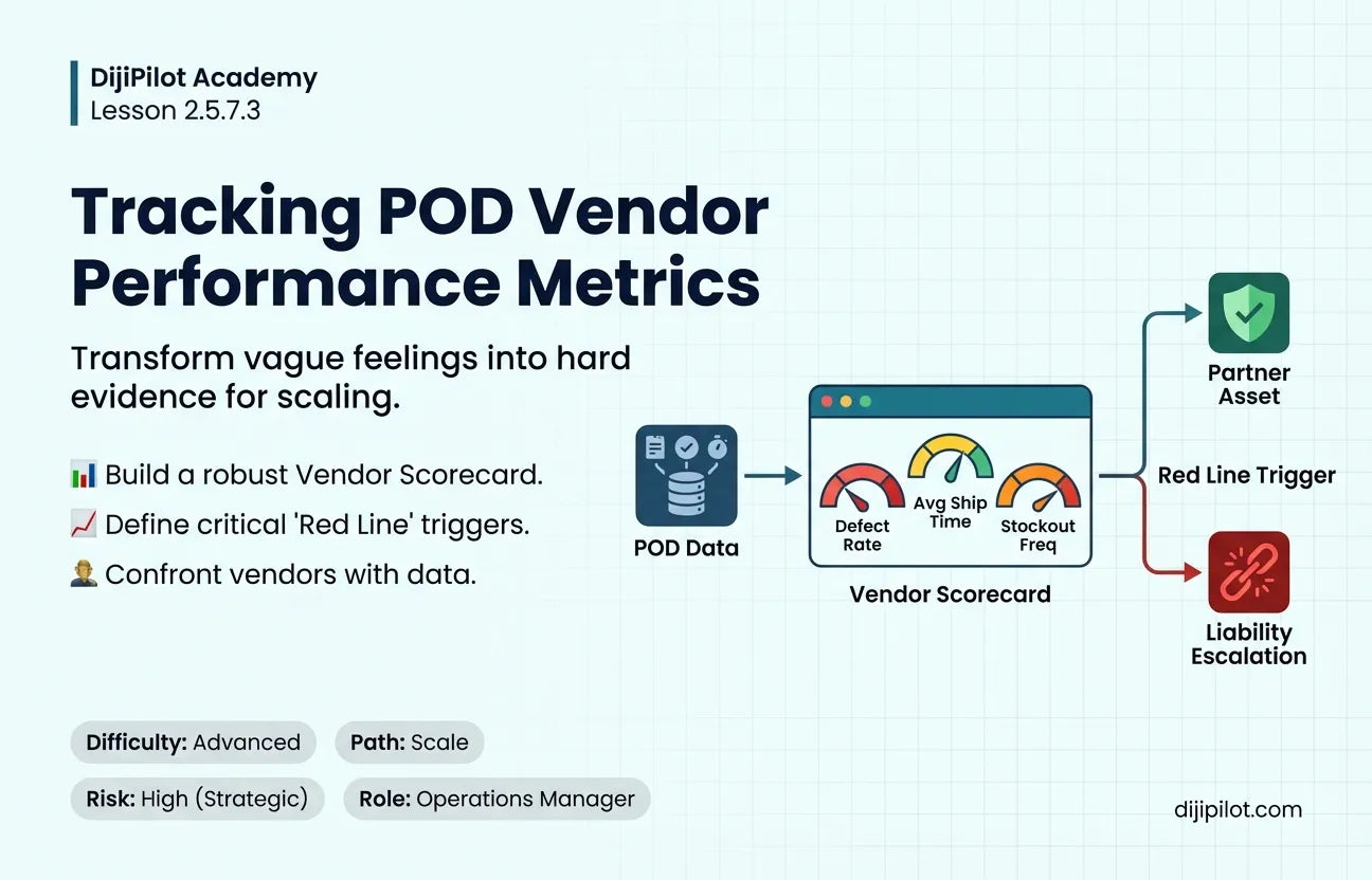 2.5.7.3 - How to Track POD Vendor Performance Metrics (Difficulty: Advanced | Path: Scale)