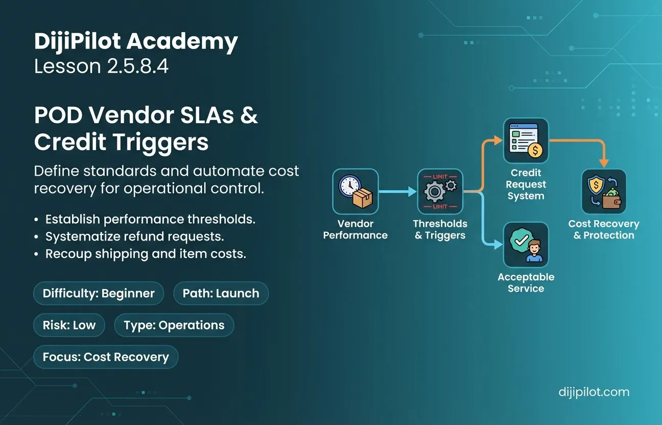 2.5.8.4 - How to Set POD Vendor SLAs & Credit Triggers (Difficulty: Beginner | Path: Launch)