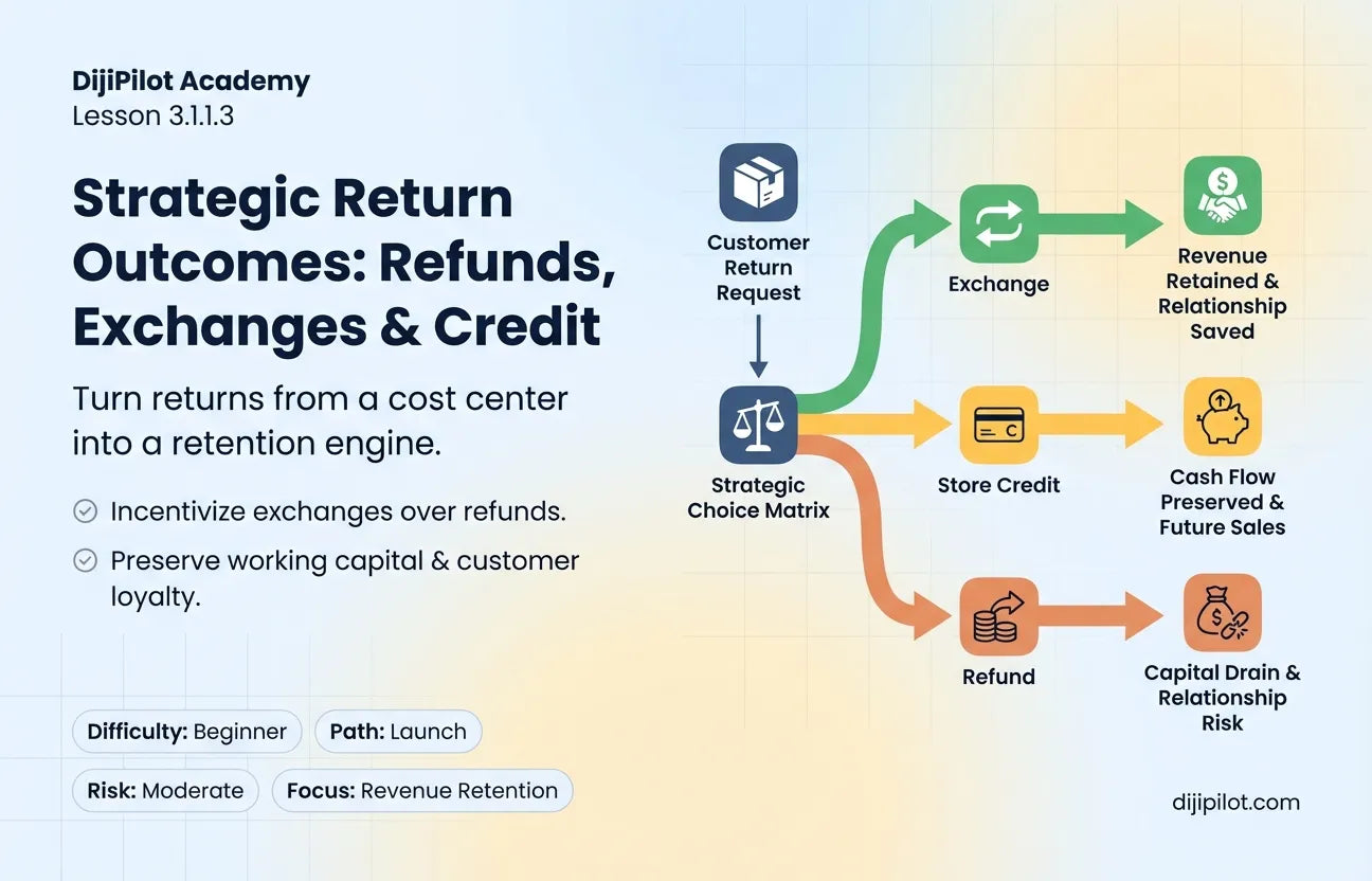3.1.1.3 - How to Decide Between Refunds, Exchanges & Store Credit (Difficulty: Beginner | Path: Launch)