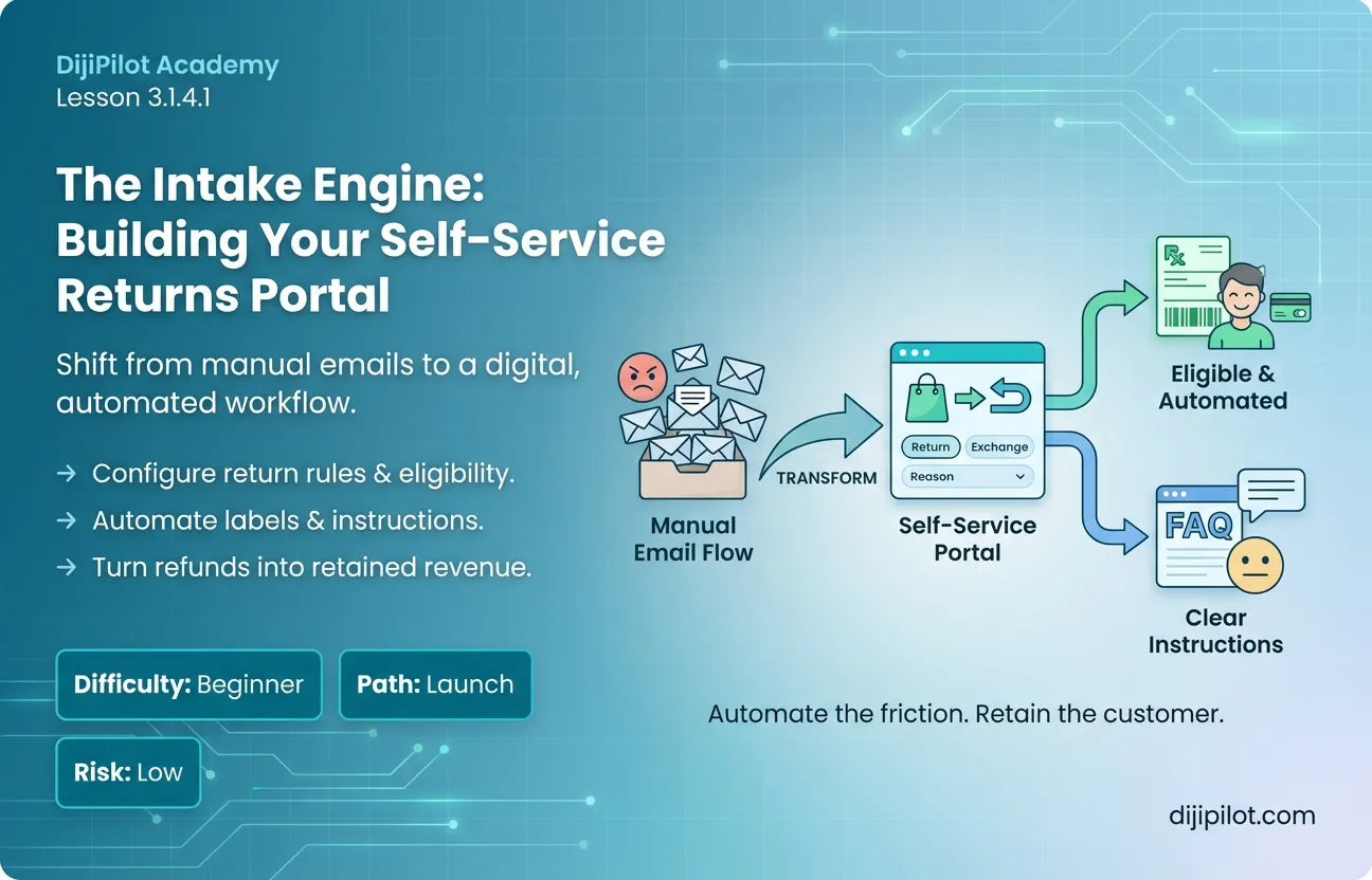 3.1.4.1 - What are Your E-commerce Returns Portal Options & Setup? (Difficulty: Beginner | Path: Launch)