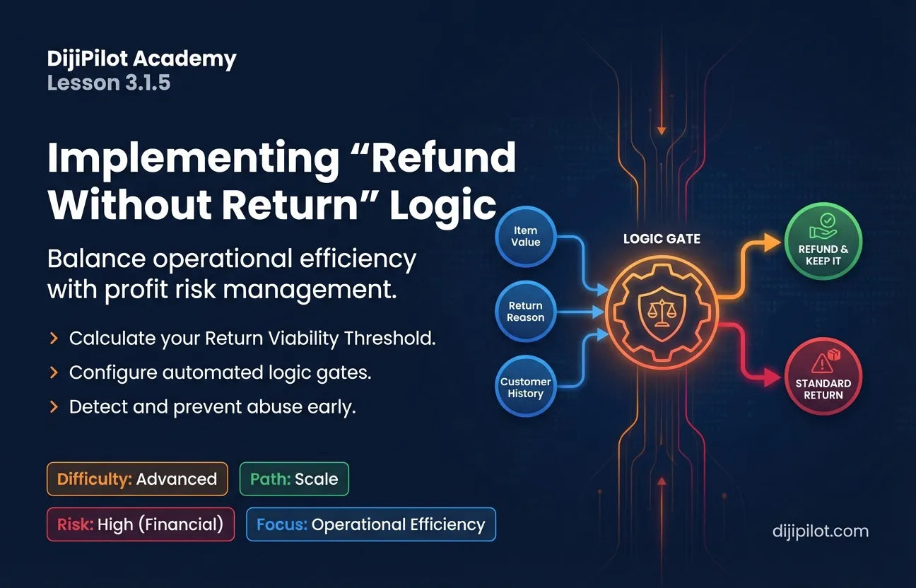 3.1.5 - Implementing “Refund Without Return” Logic in E-commerce and Managing Profit Risks (Difficulty: Advanced | Path: Scale)