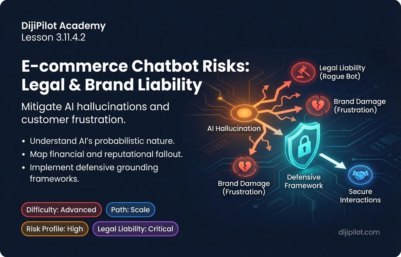 3.11.4.2 - The Risks in E-commerce Chat: Bot Frustration, Wrong Answers & Brand Damage (Difficulty: Advanced | Path: Scale)