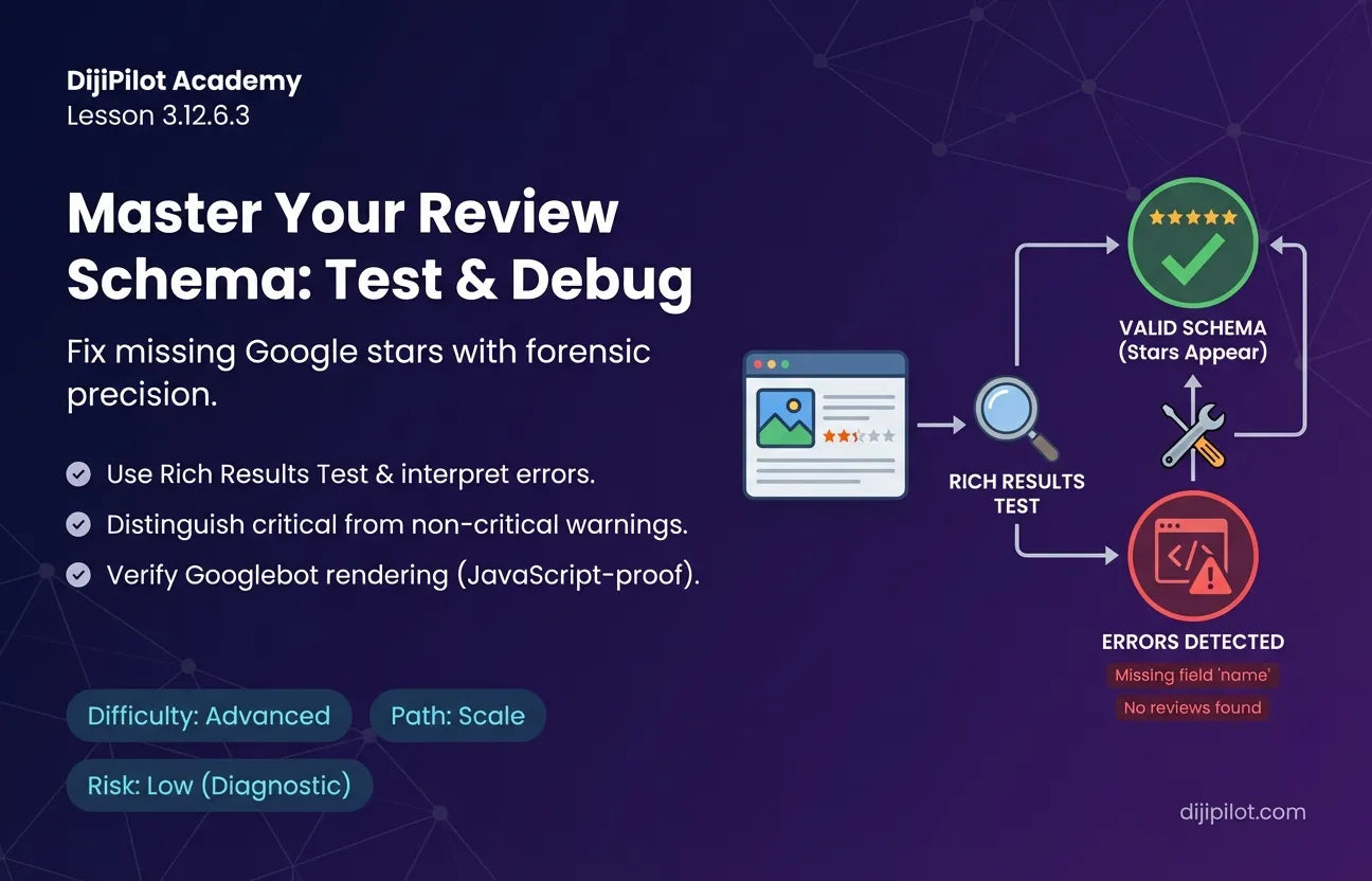 3.12.6.3 - How to Test & Debug Your Review Schema (Difficulty: Advanced | Path: Scale)